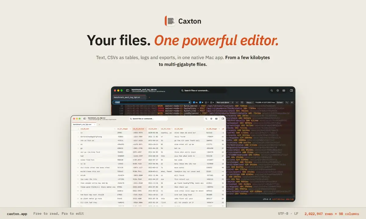 Caxton screenshot 1