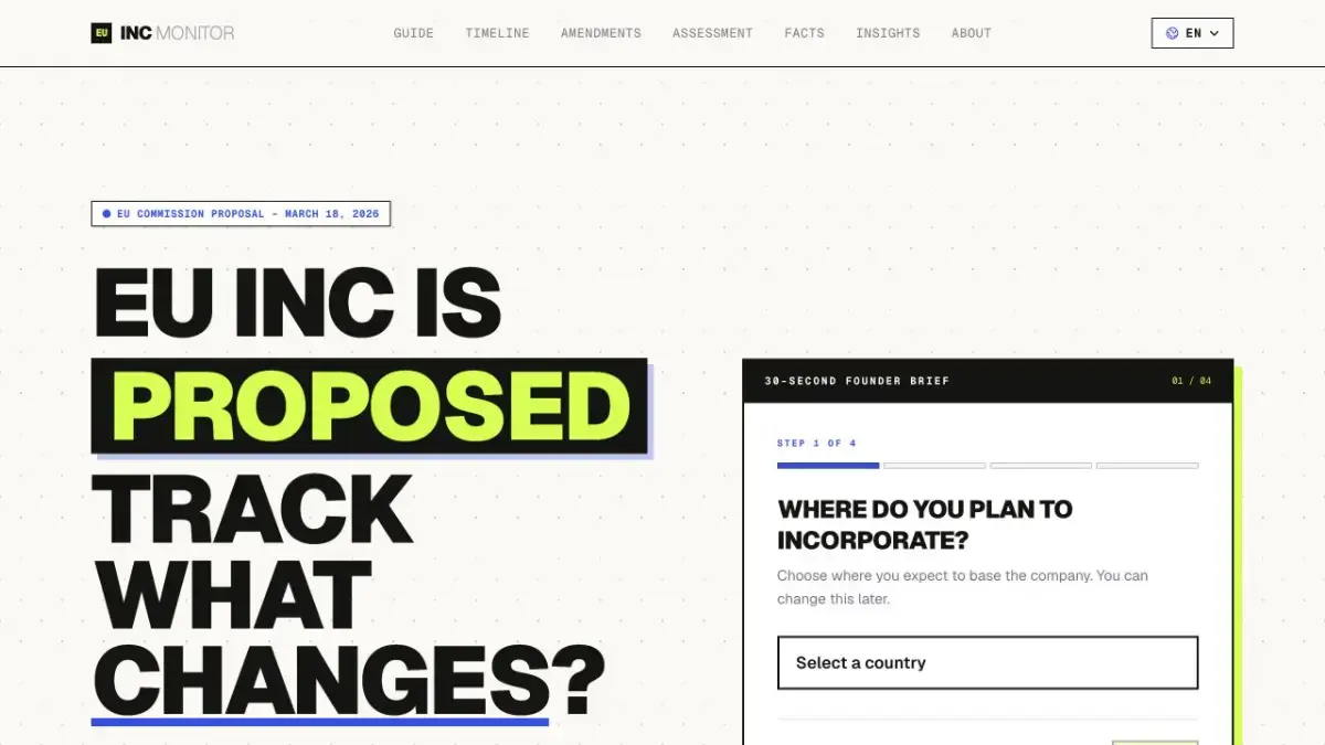 EU Inc Monitor screenshot 1