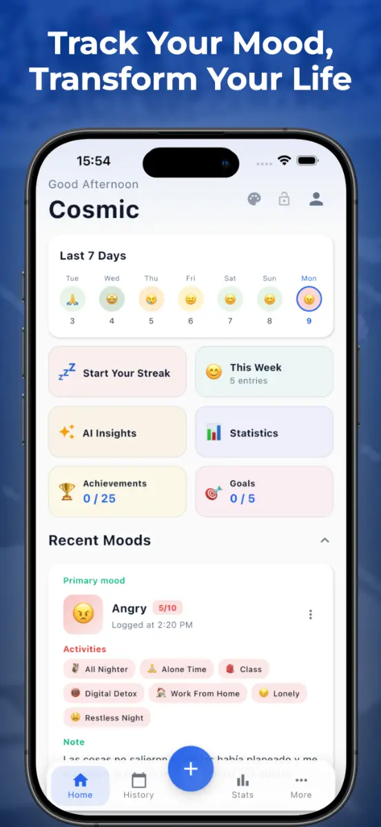 MoodJot screenshot 1