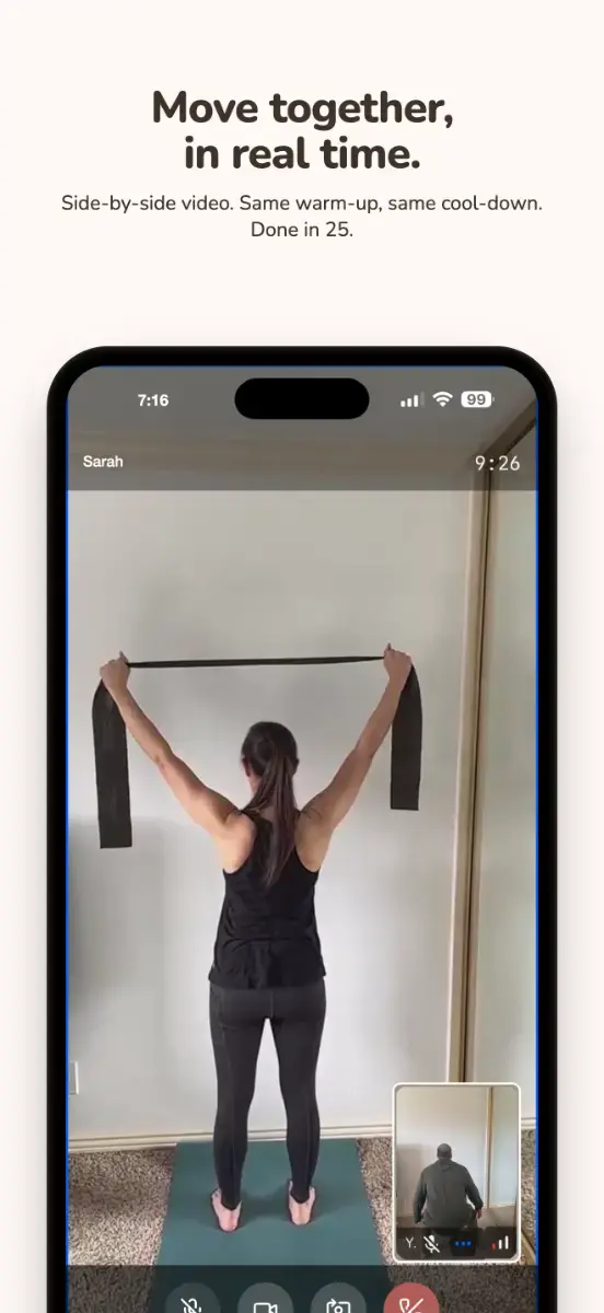 MoveWith - Live Workout Partners screenshot 1