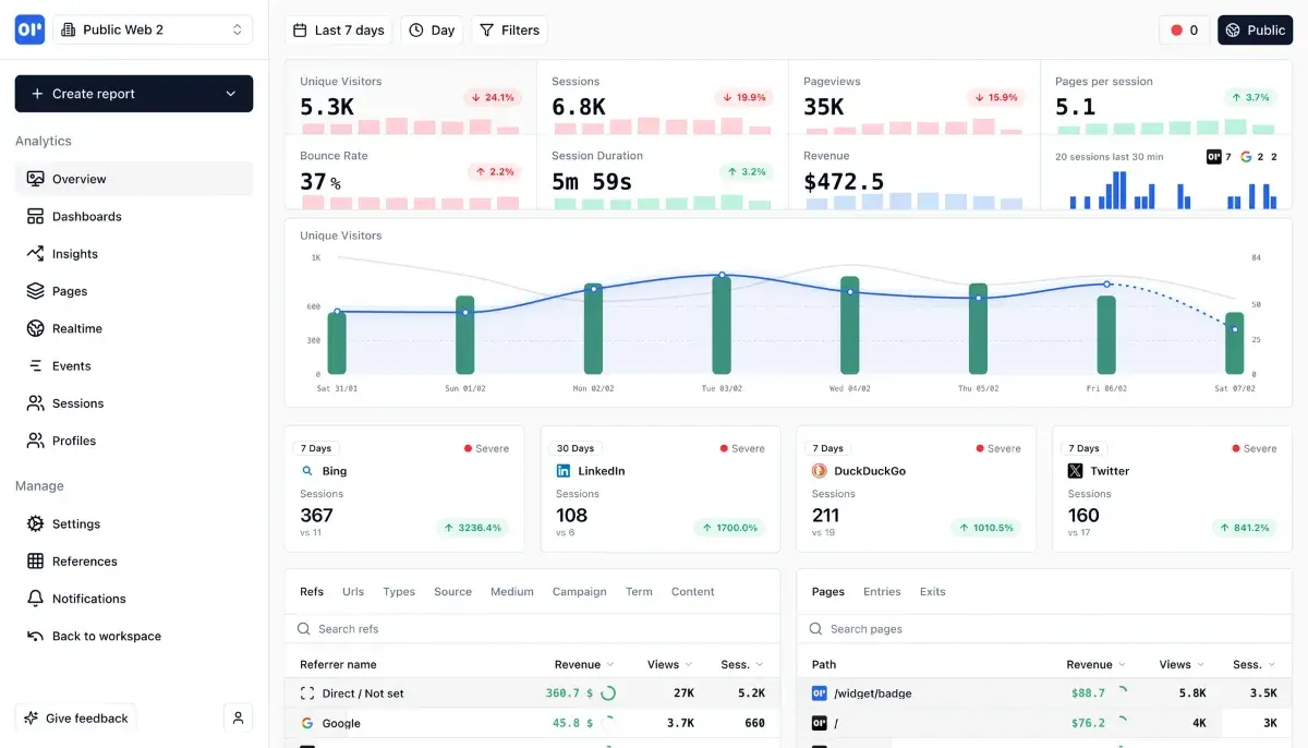 OpenPanel screenshot 1