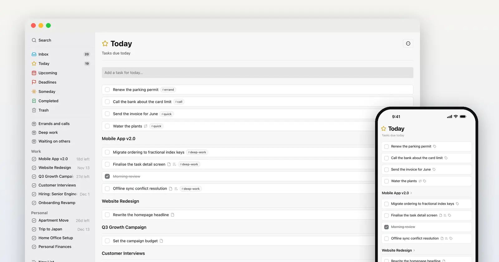 TaskPocket screenshot 1