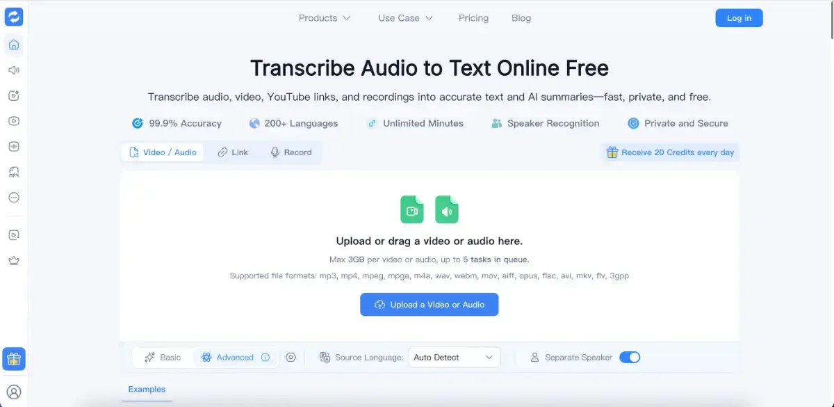 Transcribe Audio to Text screenshot 1