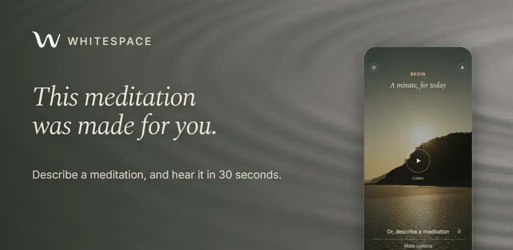 Whitespace: Meditation For You screenshot 1