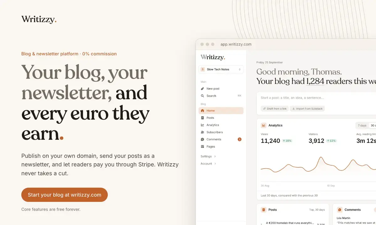 Writizzy screenshot 1