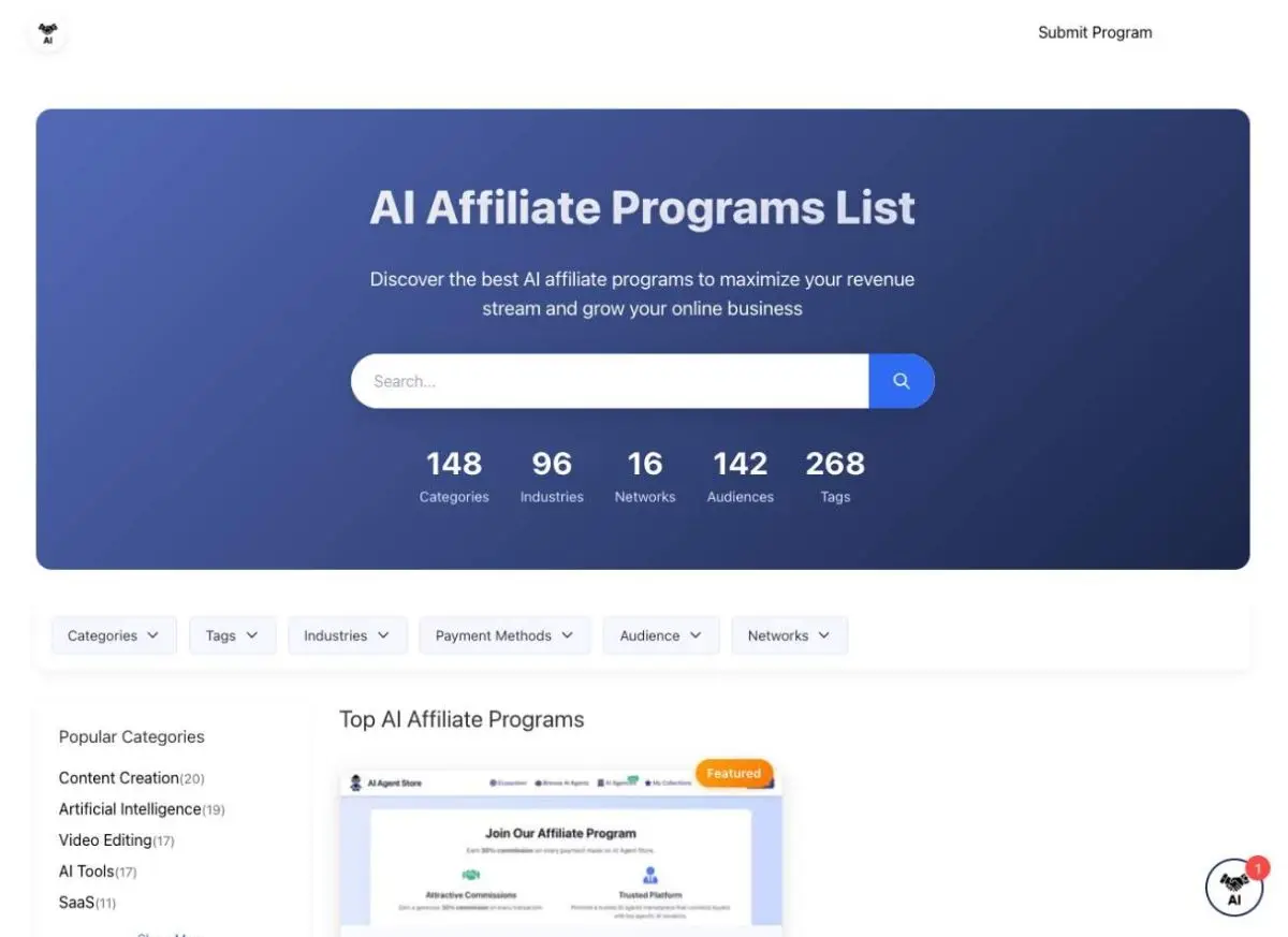 AI Affiliate Programs product image