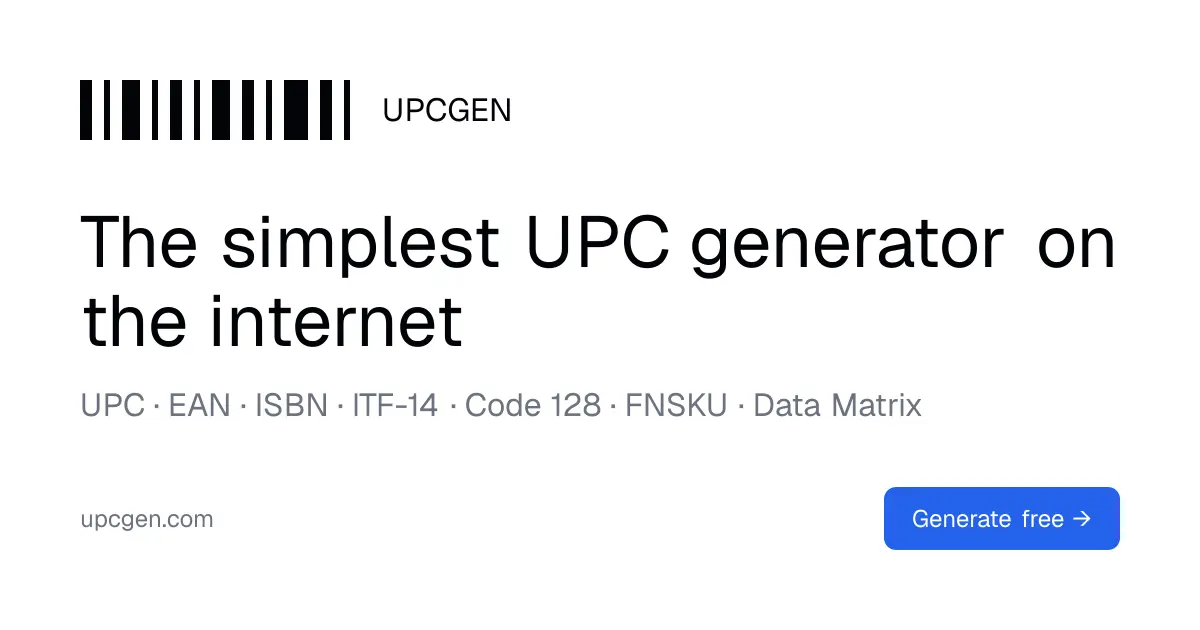 UPCgen product image
