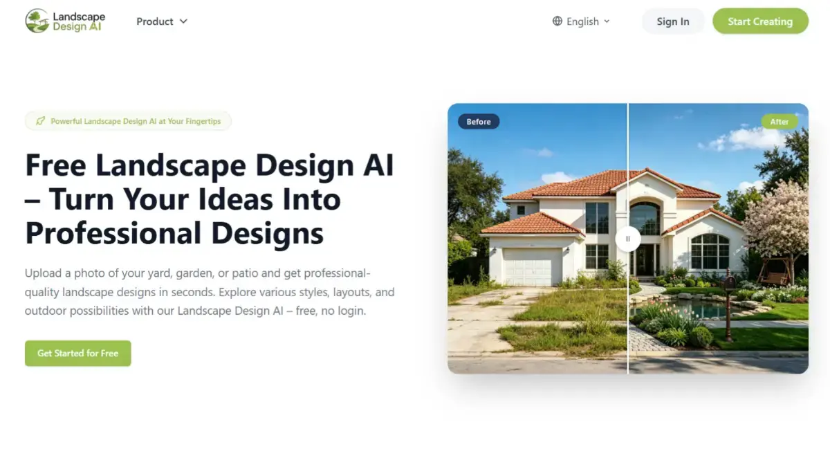 Landscape Design AI product image