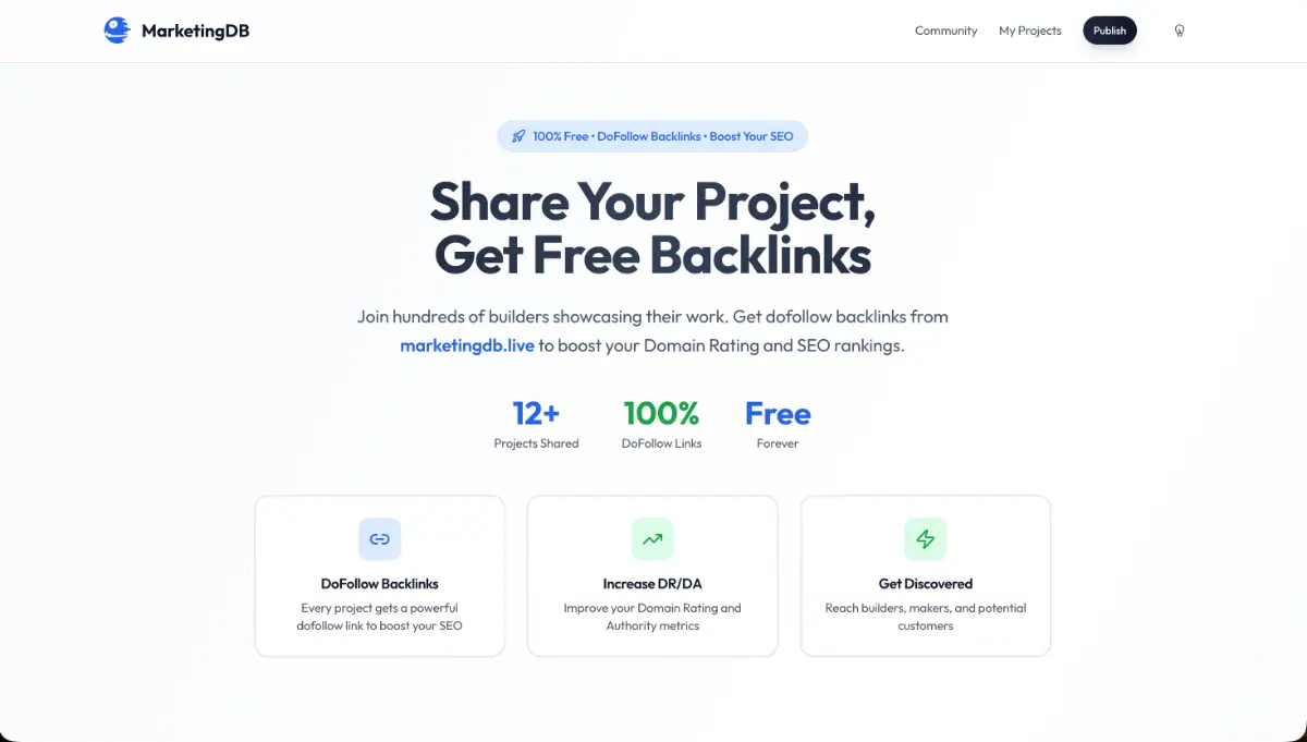 MarketingDB product image